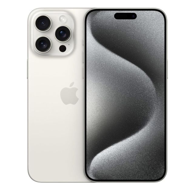 iPhone 15 Pro - 128 Go/8Go - 6,1" - Apple A17 Pro - Nano SIM physique et e-sim - 48 MP+12MP+12MP/12MP - 3274mAh - Garantie 12 mois 