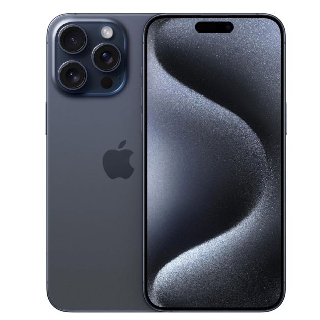 iPhone 15 Pro - 128 Go/8Go - 6,1" - Apple A17 Pro - Nano SIM physique et e-sim - 48 MP+12MP+12MP/12MP - 3274mAh - Garantie 12 mois 