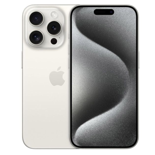 iPhone 15 Pro - 1To/8Go - 6,1" - Apple A17 Pro - Nano SIM physique et e-sim - 48 MP+12MP+12MP/12MP - 3274mAh - Garantie 12 mois 