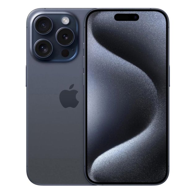 iPhone 15 Pro - 1To/8Go - 6,1" - Apple A17 Pro - Nano SIM physique et e-sim - 48 MP+12MP+12MP/12MP - 3274mAh - Garantie 12 mois 