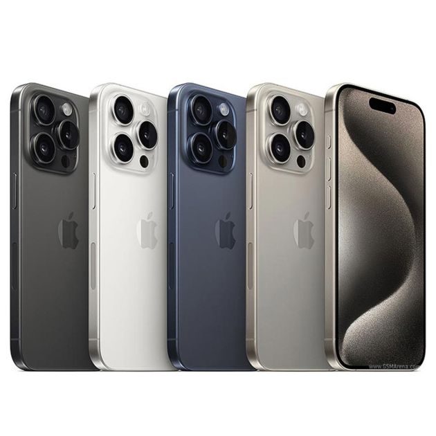 iPhone 15 Pro - 256 Go/8Go - 6,1" - Apple A17 Pro - Nano SIM physique et e-sim - 48 MP+12MP+12MP/12MP - 3274mAh - Garantie 12 mois 