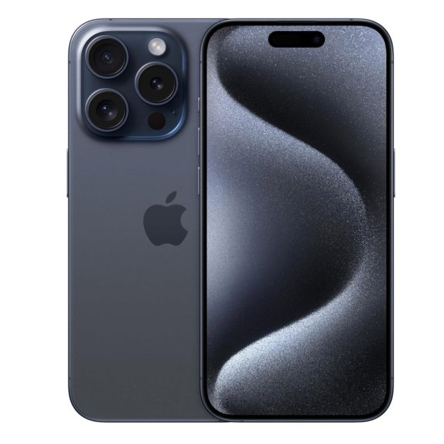 iPhone 15 Pro - 256 Go/8Go - 6,1" - Apple A17 Pro - Nano SIM physique et e-sim - 48 MP+12MP+12MP/12MP - 3274mAh - Garantie 12 mois 