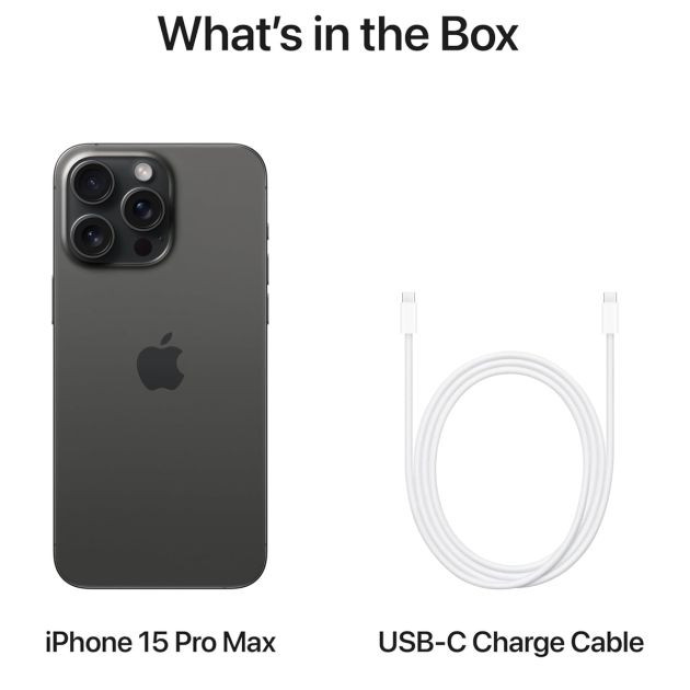 iPhone 15 Pro Max - 512 Go/8Go RAM - 6,7" - Apple A17 Pro - 2 Nano SIM physique - 48 MP+12MP+12MP/12MP - 4422mAh - Garantie 12 mois