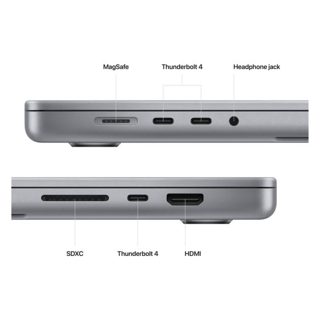 Apple MacBook Pro (2023)  - 512 Go SSD - 16 Go  RAM - écran Liquid Retina XDR 14 pouces - puce Apple M2 Pro - CPU 12 cœurs - GPU 19 cœurs - Garantie 12 Mois  ( Livré sous 2 semaines )