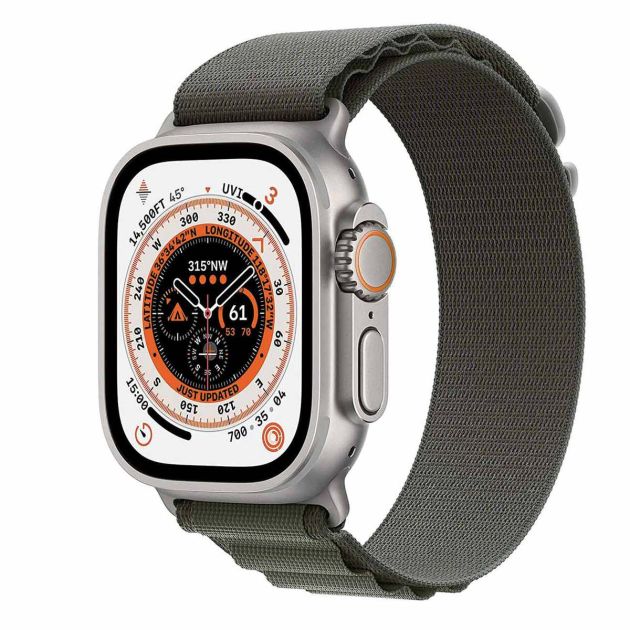 Apple Watch Ultra - GPS + Cellular 49mm - Smart Watch w/Rugged Titanium Case - 12 mois de garantie