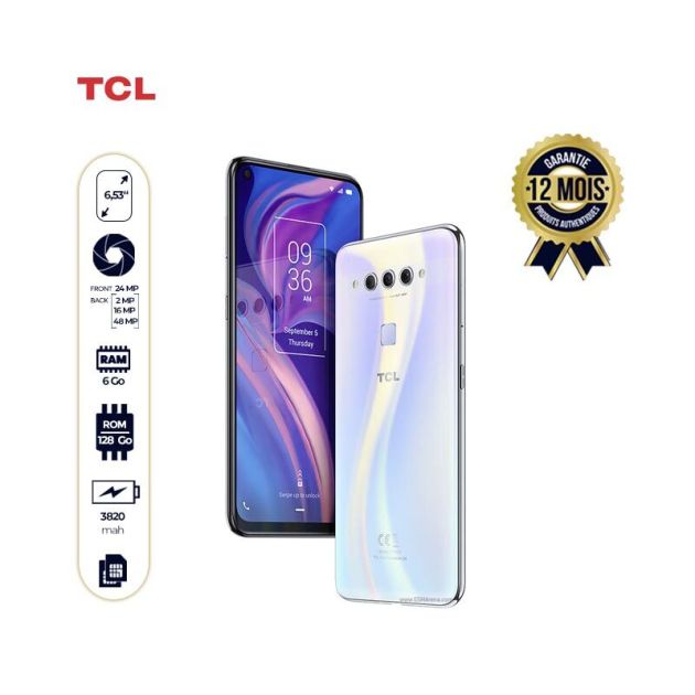 Smartphone TCL PLEX - 128Gb Rom / 6Gb Ram -  48MP+16MP+2mp/24MP - 3820mah - 12 Mois