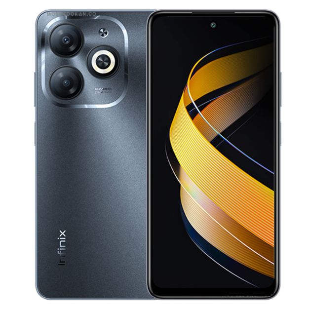 Infinix Smart 8 - 64 Go/3Go RAM - 6.6"- 5000mAh - 13MP/8MP - Dual Nano SIM - Empreinte digitale - Garantie 12 Mois-Noir