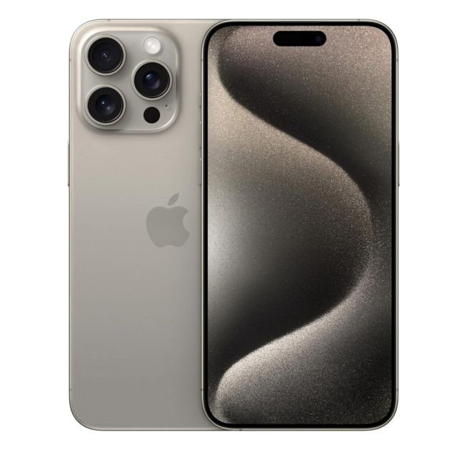 iPhone 15 Pro Max - 1To/8Go - 6,7" - Apple A17 Pro - Nano SIM physique et e-sim - 48 MP+12MP+12MP/12MP - 4422mAh - Version internationale - Garantie 12 mois 