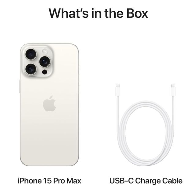 iPhone 15 Pro Max - 512 Go/8Go - 6,7" - Apple A17 Pro - Nano SIM physique et e-sim - 48 MP+12MP+12MP/12MP - 4422mAh - Version internationale - Garantie 12 mois 