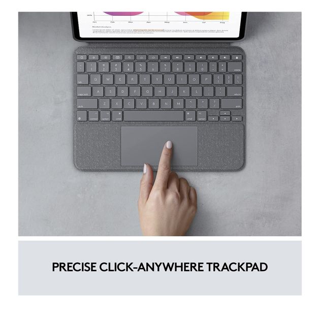 Logitech Combo Touch (iPad Air 4e/5e génération 2020, 2022) - Étui clavier rétroéclairé pour iPad Air - Livraison entre 5 et 10 jours - 6 Mois