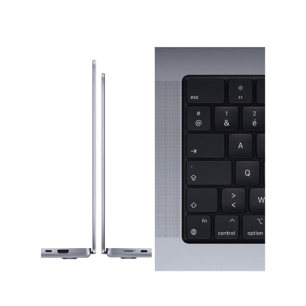 MacBook Pro 2021 - 16" - Apple M1 Pro - 16Go/512Go - macOS - 12 mois de garantie