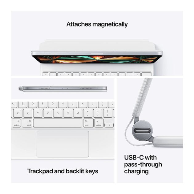 Magic Keyboard Apple pour iPad Pro 11 pouces (5e, 4e et 3e génération) US English - Clavier QWERTY  (LIVRAISON 5 a 10 JOURS)