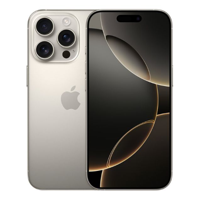 iPhone 16 Pro  - 128 Go - 8Go RAM - 6,3" - Apple A18 Pro - 1 Nano SIM physique  et 1 e-SIM - 48MP+12MP +48MP /12MP - 5200mAh - Garantie 12 mois