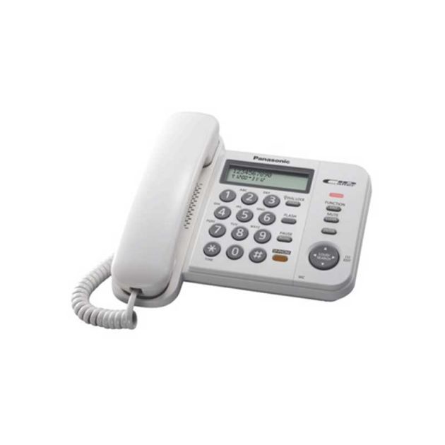 Téléphone fixe avec fil Panasonic KX-TS580 T - Garantie 3 Mois - Blanc
