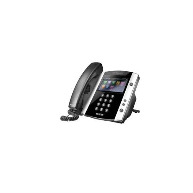 Polycom VVX600 2200-44600-019 Téléphone fixe Filaire– 3 Mois –Noir