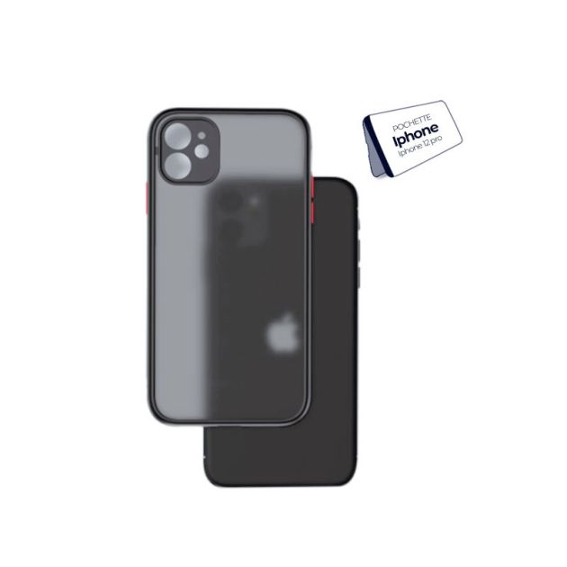 Pochette en silicone pour Iphone 12 pro - Noire