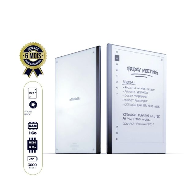 Remarkable 2 - 10.3" - 8 Go/1Go RAM - 1.2 GHz - Codex - 3000 mAh - 6 mois de garantie