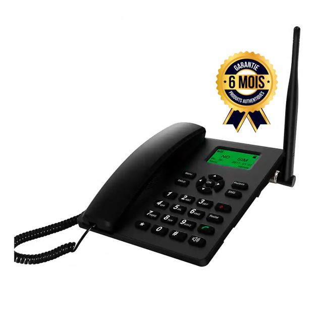 Téléphone Portable Fixe LS810 - (Avec GSM, SMS, Radio FM, identification d'appel ) - Double SIM - Compatible tout réseau